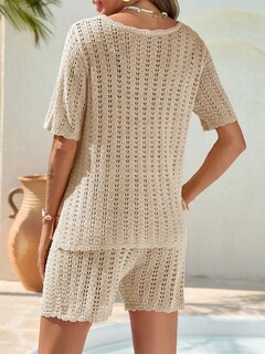 Foto 6 | Foto 6 | Conjunto de Traje de Baño Saodimallsu Cuello V Caqui Claro - Venta Internacional