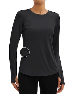 Foto 1 | Foto 1 | Camiseta Rash Guard Tacvasen Manga Larga Protección Solar Negra - Venta Internacional