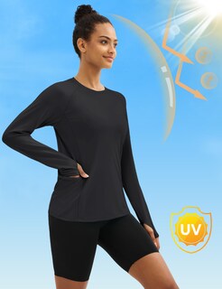 Foto 3 | Foto 3 | Camiseta Rash Guard Tacvasen Manga Larga Protección Solar Negra - Venta Internacional