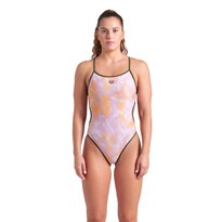 Traje De Baño Arena Allover Reversible Challenge Back Para Mujer Rosa