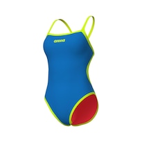 Traje De Baño Arena Solid Reversible Challenge Back Para Mujer Azul