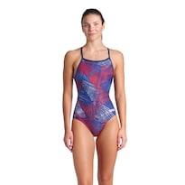 Traje De Baño Arena Team Energy Lightdrop Back Para Mujer Azul Marino