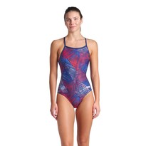 Traje De Baño Arena Team Energy Lightdrop Back Para Mujer Azul Marino