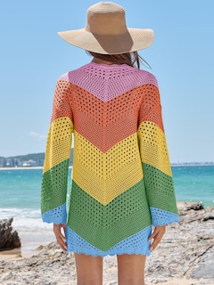 Foto 4 | Foto 4 | Traje De Baño Anrabess De Punto De Malla Con Cuello En V Y Ganchillo Para Mujer - Venta Internacional.