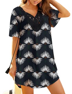 Foto 1 | Foto 1 | Vestido de Playa con Cuello en V y Encaje Ekouaer - Venta Internacional