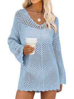 Foto 1 | Foto 1 | Traje De Baño Anrabess De Punto De Malla Con Cuello En V Y Ganchillo Para Mujer - Venta Internacional.