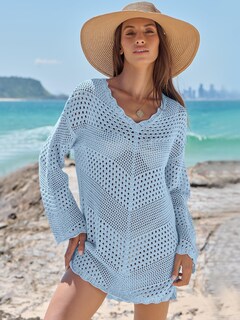 Foto 2 | Foto 2 | Traje De Baño Anrabess De Punto De Malla Con Cuello En V Y Ganchillo Para Mujer - Venta Internacional.