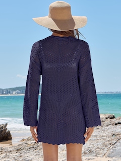 Foto 4 | Foto 4 | Vestido De Playa De Malla Con Cuello En V Y Cuello En V De Anrabess Para Cubrir El Traje De Baño - Venta Internacional.