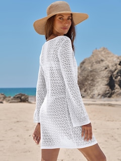 Foto 4 | Foto 4 | Traje De Baño Con Cobertura Anrabess, Traje De Baño De Ganchillo, Vestido De Playa Blanco - Venta Internacional.
