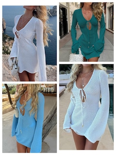 Foto 2 | Foto 2 | Traje De Baño Anrabess, Traje De Baño De Ganchillo Con Malla Hueca - Venta Internacional.