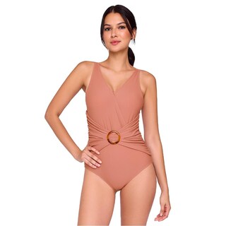 Foto 1 | Foto 1 | Traje De Baño Completo Ilusión 75070 Cafe