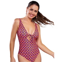 Traje De Baño Completo Ilusión 75084 Rojo