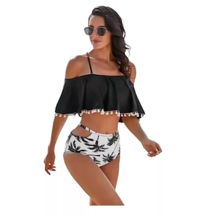 Foto 1 | Foto 1 | Traje De Baño Completo Dama Dos Piezas Bañador Para Mujer Talla M Eo Safe Imports Esi-16235 Multicolor