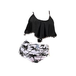Foto 1 | Foto 1 | Traje De Baño Dos Piezas Para Mujer Talla 12 Eo Safe Imports Esi-16236 Negro