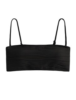 Foto 5 | Foto 5 | Traje De Baño Sin Tirantes Tipo Bandeau Texturizado Zaful Negro - Venta Internacional.