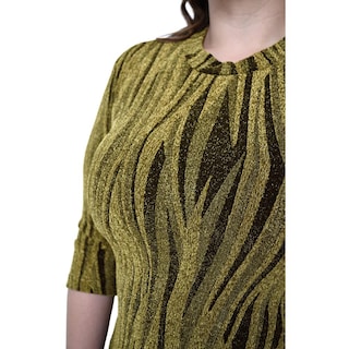 Foto 5 | Foto 5 | Vestido de Noche Roman Fashion Tallas Extras 1603 color Oro