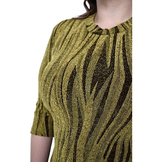 Foto 5 | Foto 5 | Vestido de Noche Roman Fashion Tallas Extras 1603 color Oro