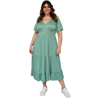 Foto 1 | Foto 1 | Vestido Roman Fashion color Verde para Mujer