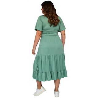Foto 3 | Foto 3 | Vestido Roman Fashion color Verde para Mujer