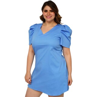 Foto 2 | Foto 2 | Vestido de Popelina Roman Fashion 0127 color Azul