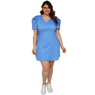 Foto 5 | Foto 5 | Vestido de Popelina Roman Fashion 0127 color Azul
