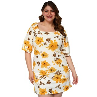 Foto 1 | Foto 1 | Vestido Roman Fashion color Amarillo para Mujer