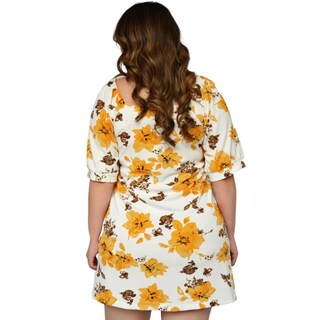 Foto 3 | Foto 3 | Vestido Roman Fashion color Amarillo para Mujer