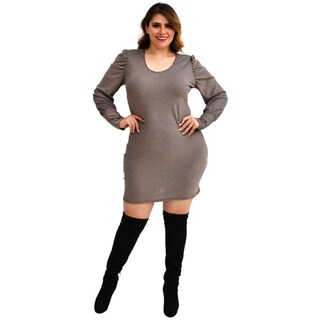 Foto 5 | Foto 5 | Vestido Formal Roman Fashion/tallas Extras, 4253 (plateado) Plateado