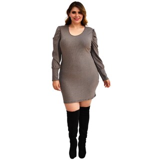 Foto 6 | Foto 6 | Vestido Formal Roman Fashion/tallas Extras, 4253 (plateado) Plateado