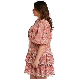 Foto 2 | Foto 2 | Vestido de Algodón Tallas Extras 296 L'ATISTE color Rosa