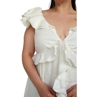 Foto 4 | Foto 4 | Vestido Corto L'ATISTE Olanes Tallas Extras 779 color Blanco