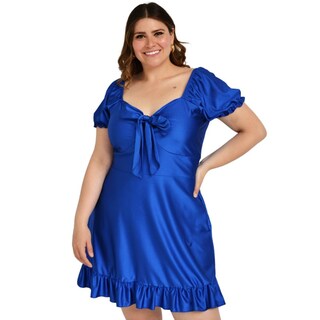 Foto 1 | Foto 1 | Vestido Campesino Roman Fashion 4270 color Azul para Mujer