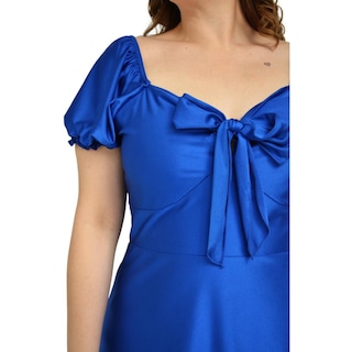 Foto 4 | Foto 4 | Vestido Campesino Roman Fashion 4270 color Azul para Mujer