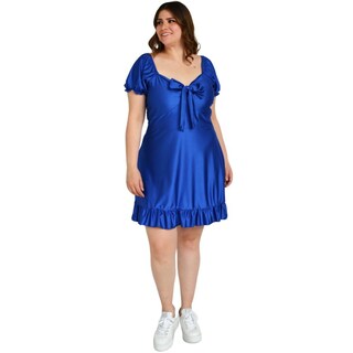 Foto 5 | Foto 5 | Vestido Campesino Roman Fashion 4270 color Azul para Mujer