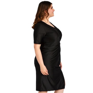Foto 2 | Foto 2 | Vestido Roman Fashion de Satín color Negro para Mujer