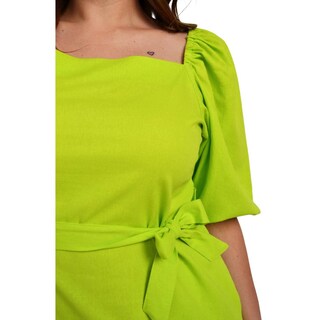 Foto 4 | Foto 4 | Vestido Roman Fashion V-ST-1045 color Verde Tallas Extras