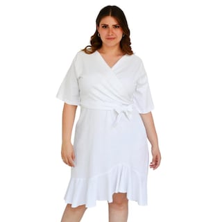Foto 1 | Foto 1 | Vestido Roman Fashion color Blanco para Mujer