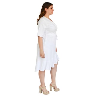 Foto 2 | Foto 2 | Vestido Roman Fashion color Blanco para Mujer