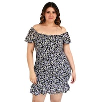 Vestido Roman Fashion color Negro para Mujer