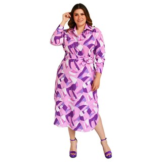 Foto 5 | Foto 5 | Vestido Sublimado Roman Fashion color Púrpura