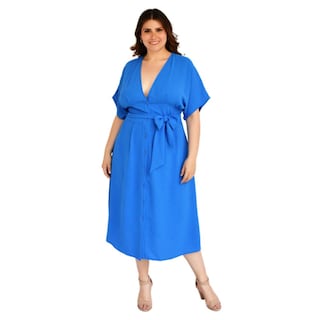 Foto 5 | Foto 5 | Vestido Roman Fashion color Azul para Mujer