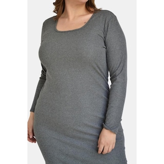 Foto 4 | Foto 4 | Vestido Roman Fashion color Gris para Mujer