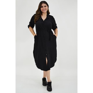 Foto 6 | Foto 6 | Vestido Largo Roman Fashion /tallas Extras 1765 color Negro