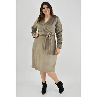 Foto 6 | Foto 6 | Vestido Envolvente Roman Fashion Marrón