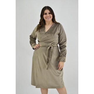Foto 1 | Foto 1 | Vestido Envolvente Roman Fashion Marrón