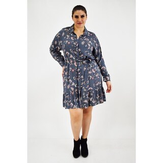 Foto 6 | Foto 6 | Vestido Tribal Roman Fashion /tallas Extras, 2253 (gris) Gris