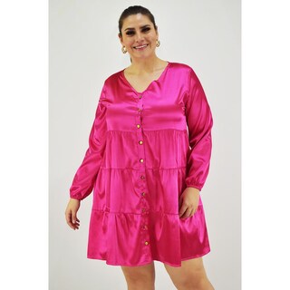 Foto 1 | Foto 1 | Vestido Roman Fashion Tallas Extras 1250 Rosa