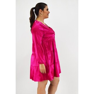 Foto 2 | Foto 2 | Vestido Roman Fashion Tallas Extras 1250 Rosa