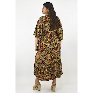Foto 3 | Foto 3 | Vestido Boho Tallas Extras 23811 Vino