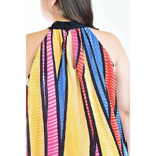 Foto 4 | Foto 4 | Vestido Plisado Roman Fashion Multicolor Tallas Extras para Mujer